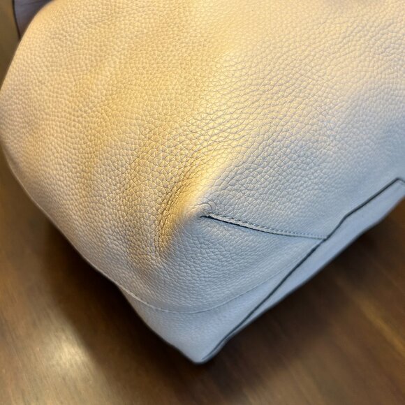 Michael Kors Junie Medium Pebbled Leather Backpack Butternut - Picture 9 of 16